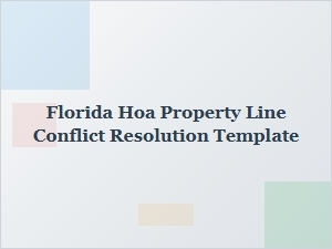 Florida Hoa Property Line Conflict Resolution Guide